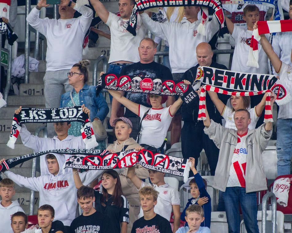 Kibice na meczu ŁKS Łódź z Wisłą Kraków!