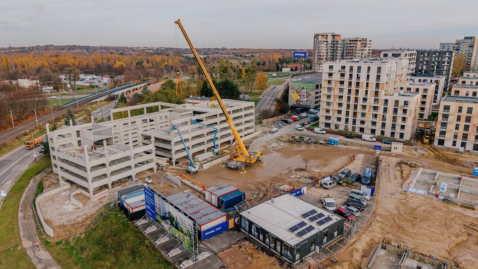 Łódź. Mieszkania zamiast Tesco. Zobacz, jak powstaje osiedle Zenit na Widzewie