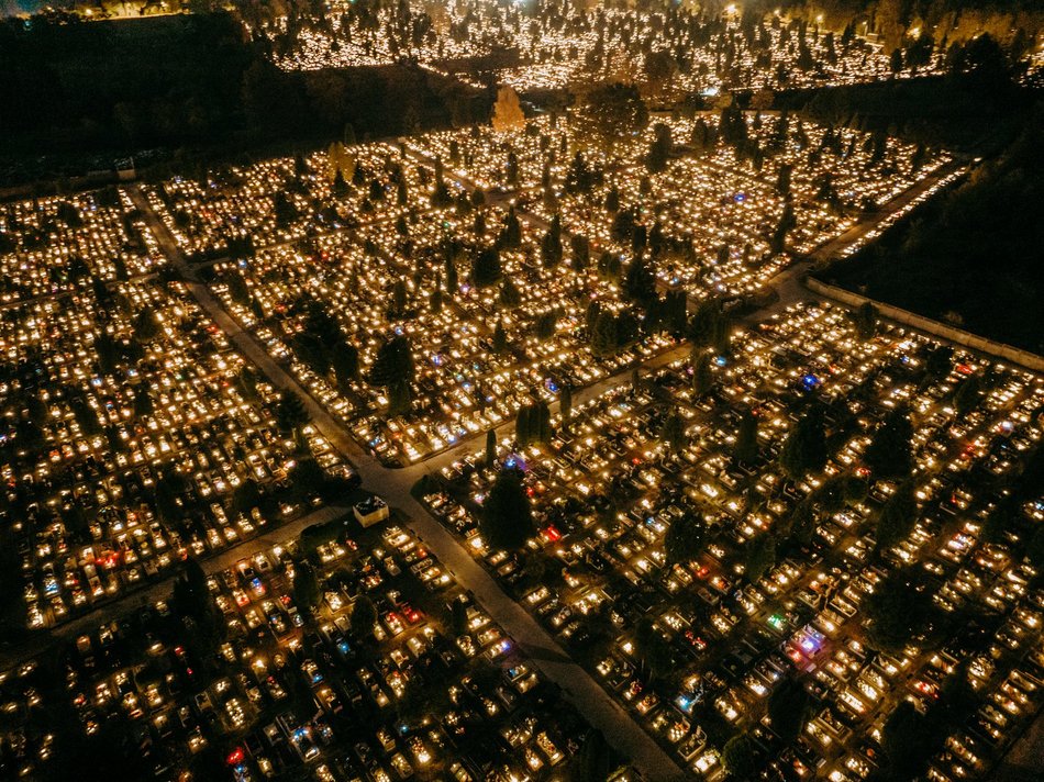 Cmentarz Szczecińska wygląda magicznie