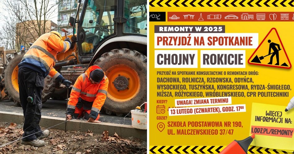 Łódź. Spotkanie o remontach dróg na Chojnach i Rokiciu