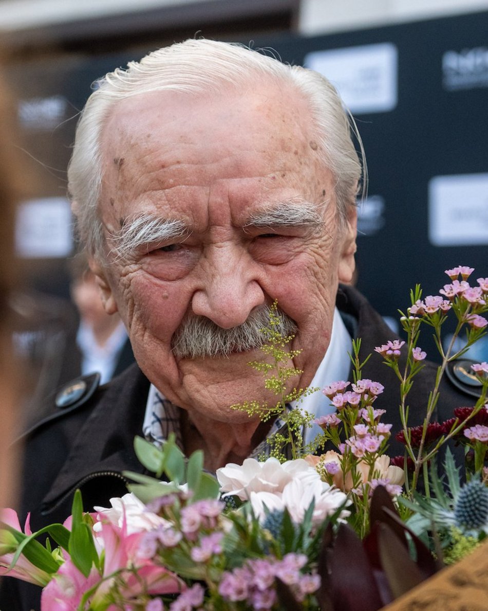 Łódź. Witold Giersz w Alei Gwiazd na Piotrkowskiej