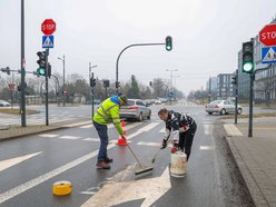 Skrzyżowanie ul. Milionowej i al. Śmigłego-Rydza w Łodzi