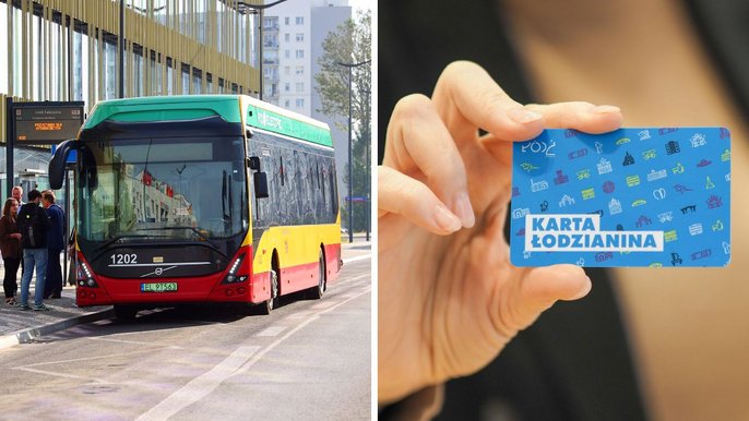 Autobus MPK Łódź i Karta Łodzianina