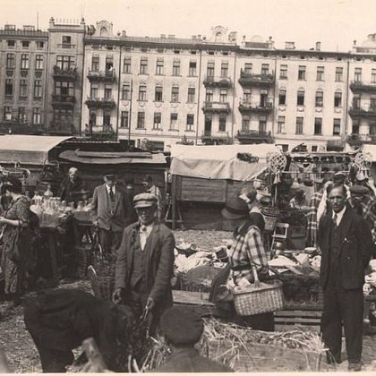 Zielony Rynek dawniej... , fot. Archiwum Państwowe w Łodzi