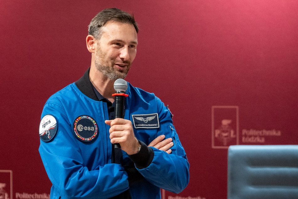 Łódź. Sławosz Uznański-Wiśniewski spotkał się z uczniami