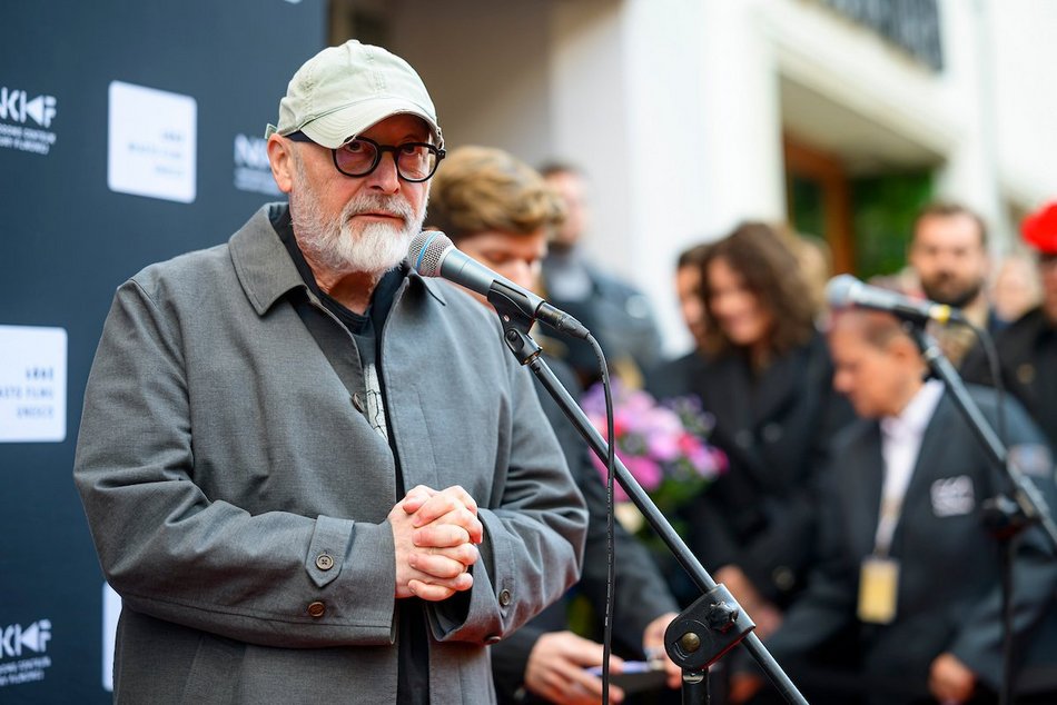 Łódź. Odsłonięto gwiazdę reżysera Wojciecha Smarzowskiego