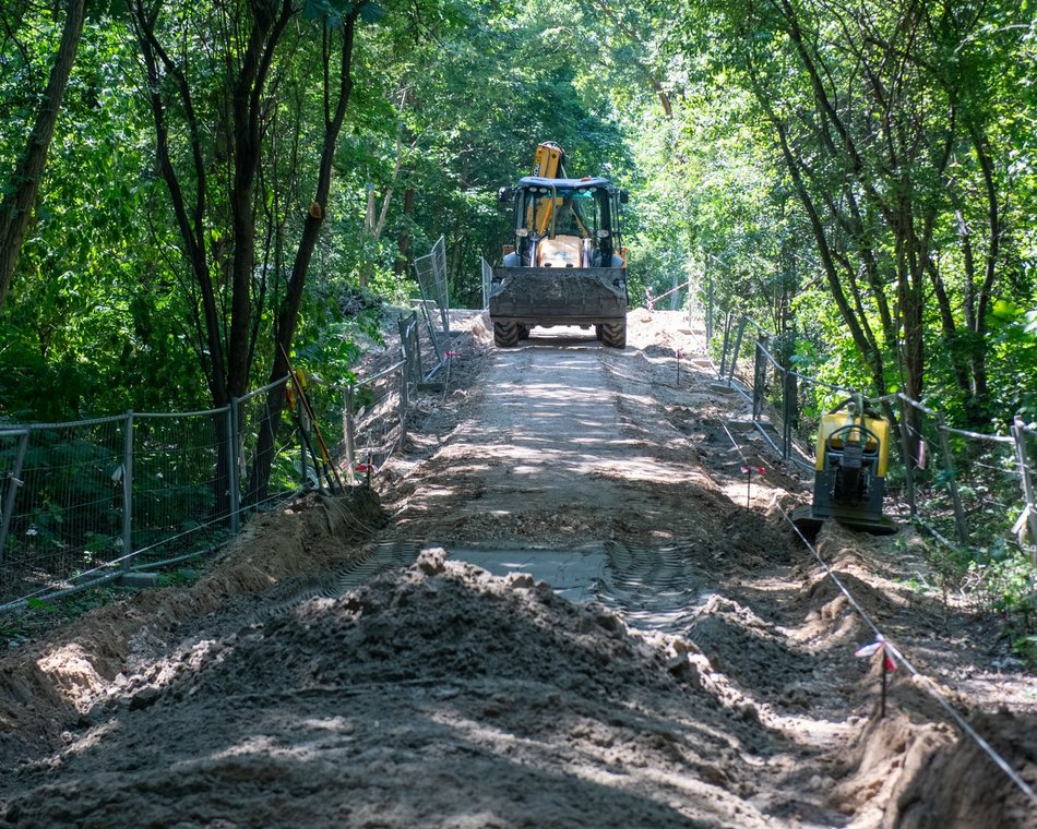 Budowa drogi rowerowej na Księżym Młynie