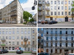 Łódź. Kamienice przy ul. Abramowskiego w Łodzi