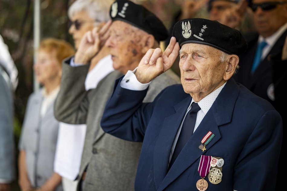 Piknik militarny w parku Helenów