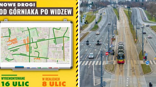 Nowe drogi z centrum Łodzi aż po Widzew. Gotowe inwestycje i ważne plany na 2025 rok [MAPA]