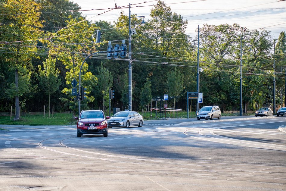 Skrzyżowanie Przybyszewskiego z Kilińskiego otwarte