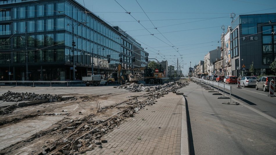 Wakacyjny remont torowiska na Zachodniej w Łodzi wystartował