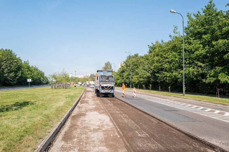 Remont Przybyszewskiego, prace na odcinku pomiędzy Augustów a Puszkina