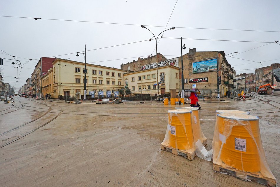 Torowisko na skrzyżowaniu ul. Gdańskiej i ul. Legionów