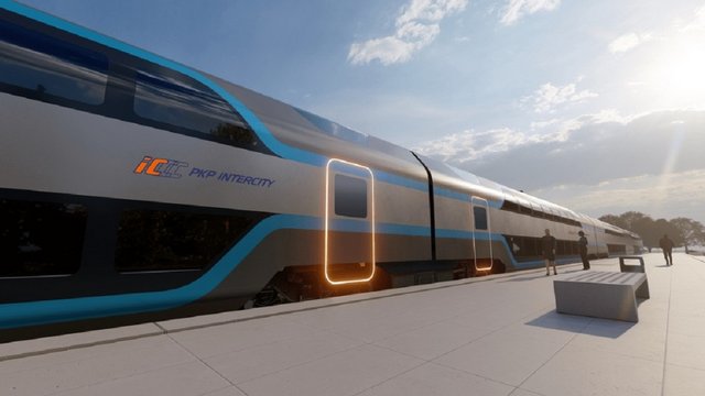 PKP Intercity закупить двоповерхові поїзди. Вони їздитимуть за маршрутом Лодзь-Варшава [ВІЗУАЛІЗАЦІЇ]