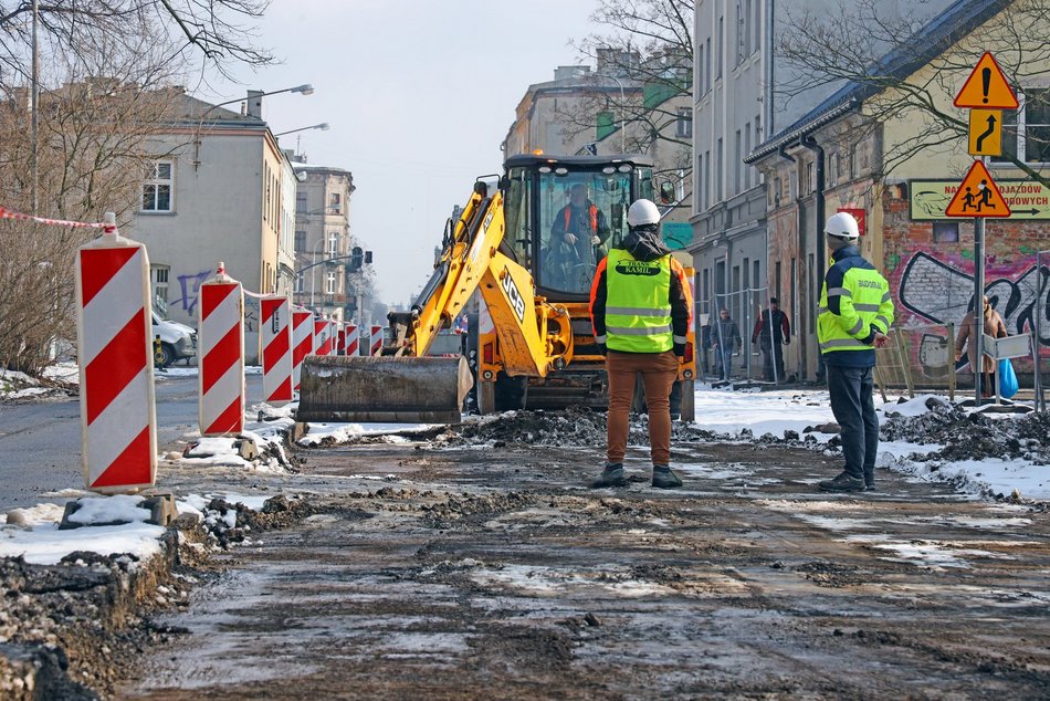 Przybyszewskiego w remoncie