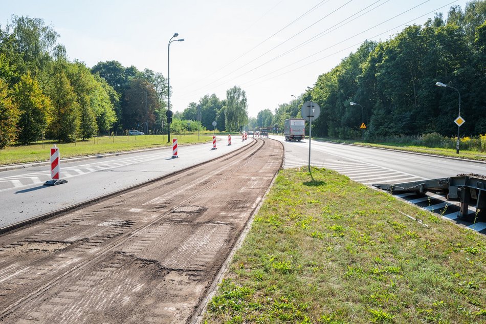 Remont Przybyszewskiego, prace na odcinku pomiędzy Augustów a Puszkina