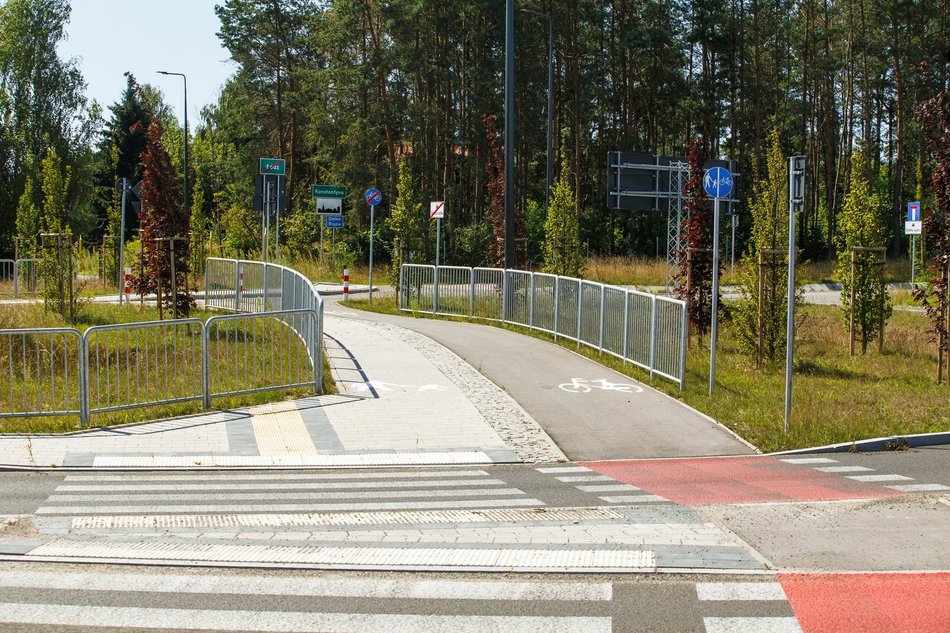 Droga rowerowa na Trasie Górna