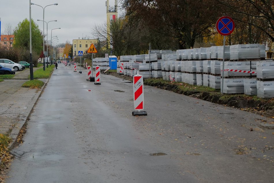 Remont Kongresowej w Łodzi.