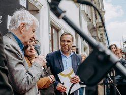 Aleja Gwiazd przy Piotrkowskiej w Łodzi coraz dłuższa. Andrzej Barański uhonorowany