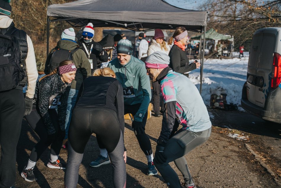 Botaniczna Piątka w Ogrodzie Botanicznym w Łodzi. Galeria z mroźnego biegu