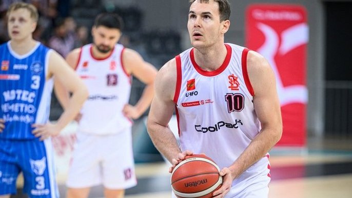 Łódź. Koszykarz ŁKS Łódź