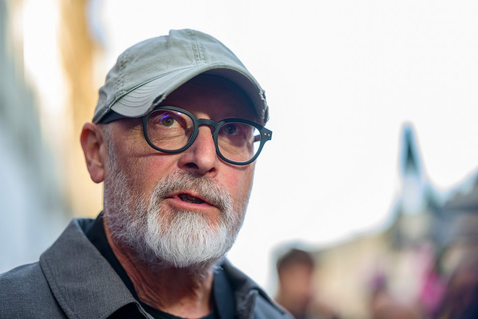 Łódź. Odsłonięto gwiazdę reżysera Wojciecha Smarzowskiego