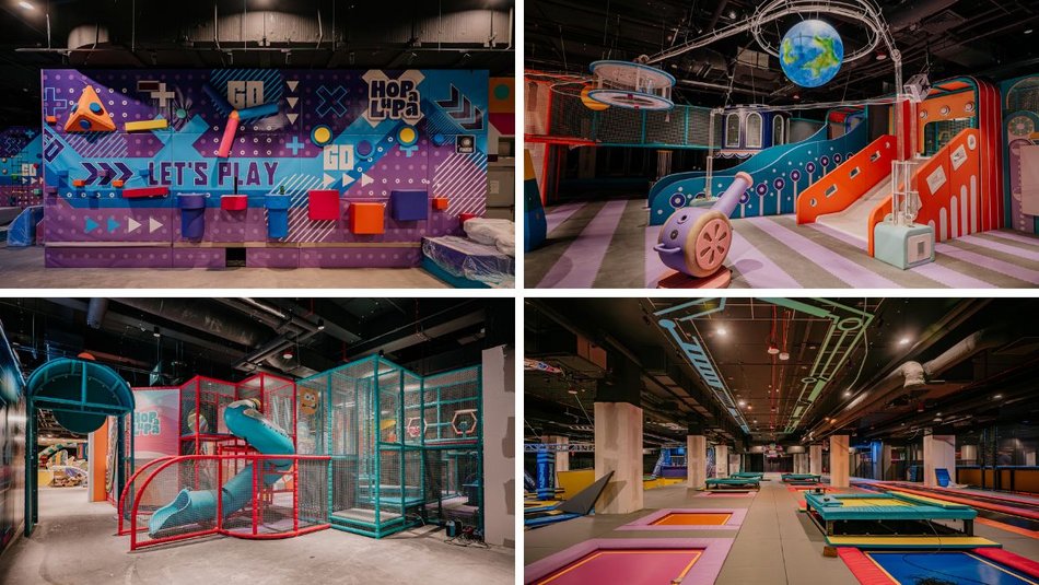 Park trampolin w Nowej Sukcesji w Łodzi