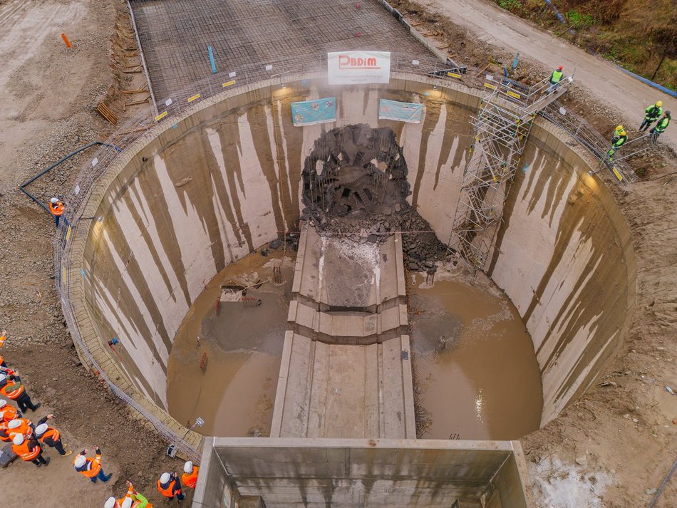 Tunel pod Łodzią. Tarcza Faustyna skończyła drążyć!