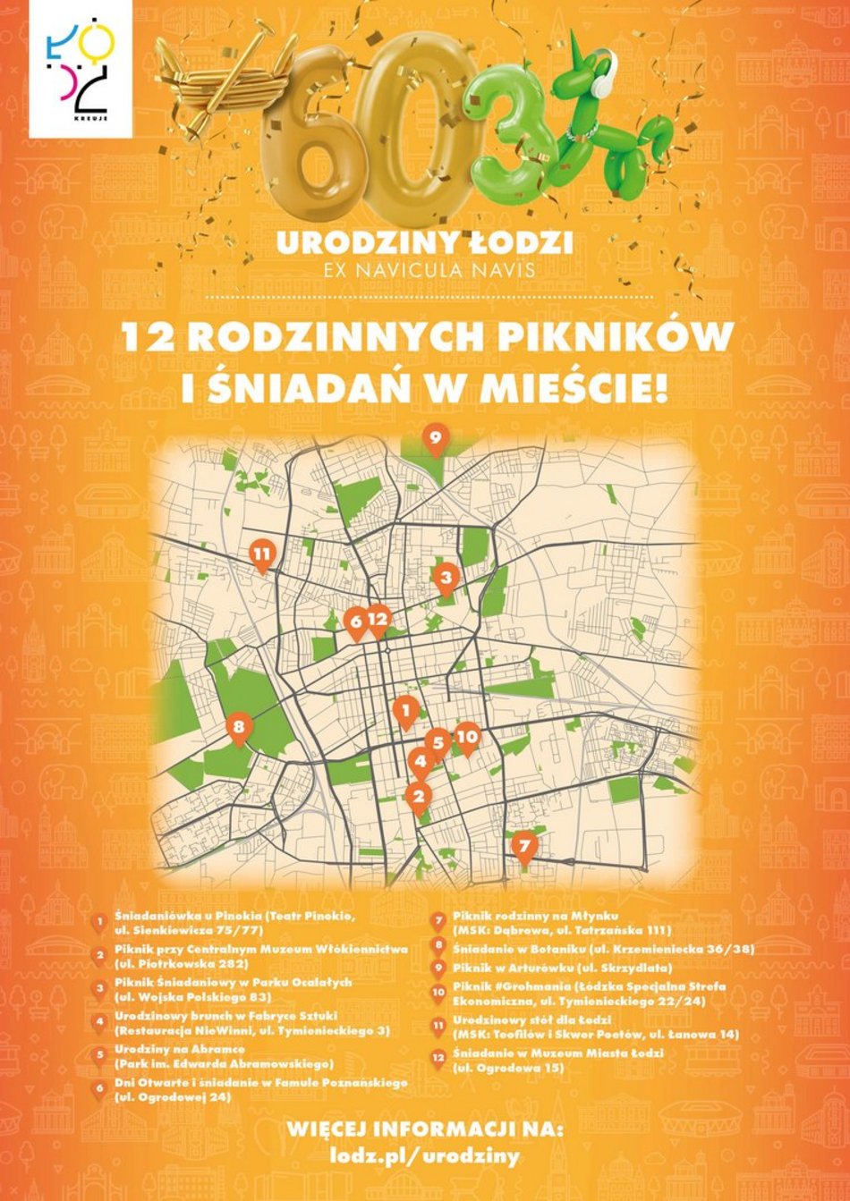 Łódź. 603. Urodziny Łodzi z masą atrakcji! Trzy dni pełne pikników, śniadań i animacji