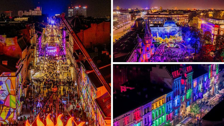 Light Move Festival Łódź 2025 z lotu ptaka! Te widoki zachwycą każdego!