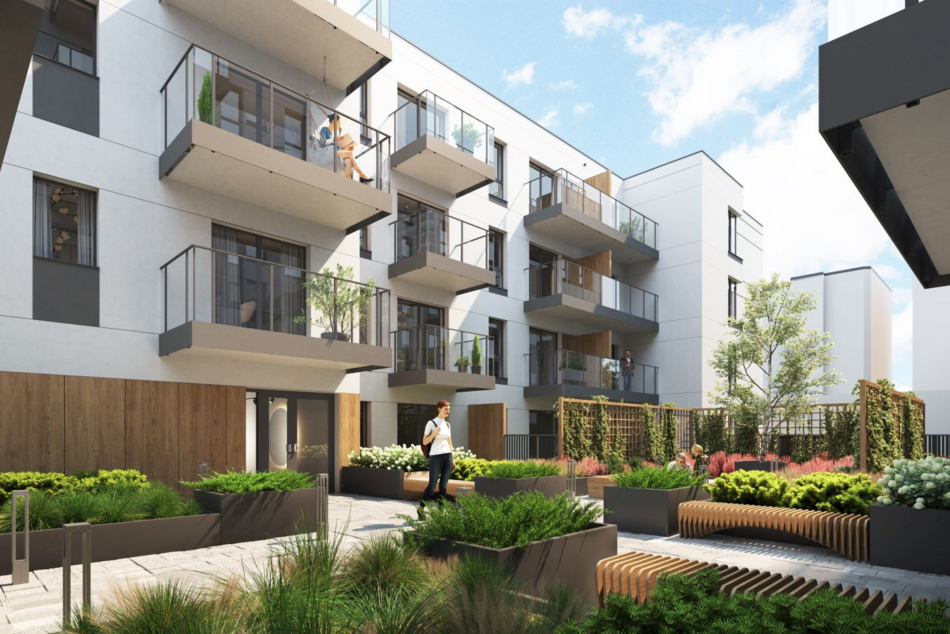 Łódź. Nowe mieszkania przy Pogonowskiego w Łodzi. Nowoczesne antresole, tarasy i patio [ZDJĘCIA]