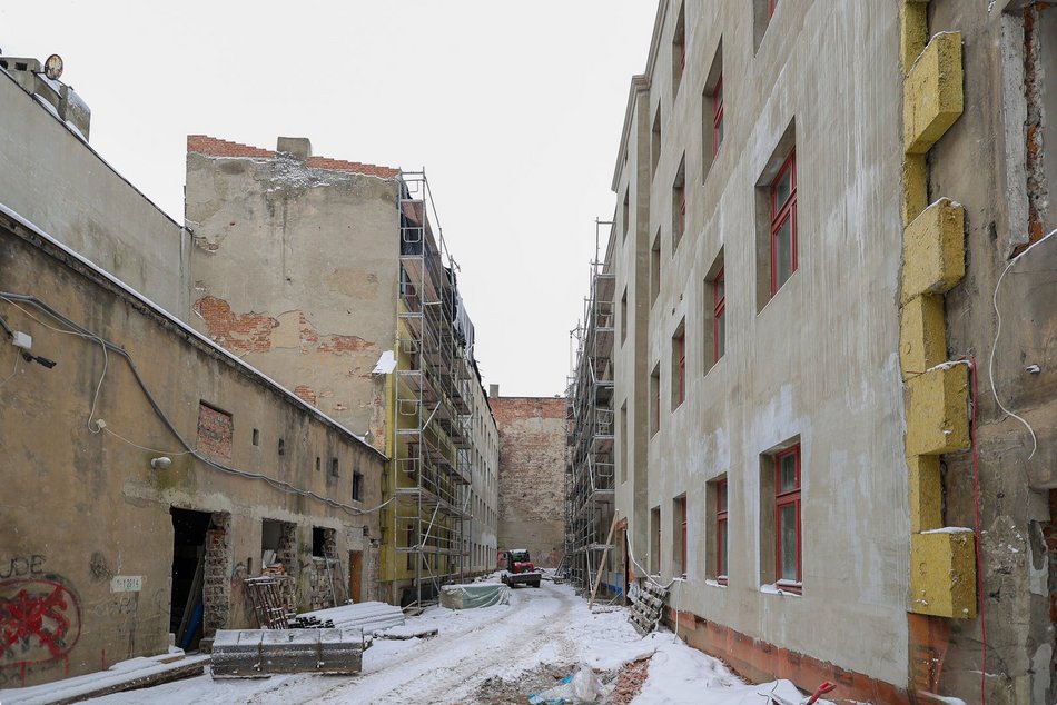 Kamienica przy Północnej 7 w trakcie remontu