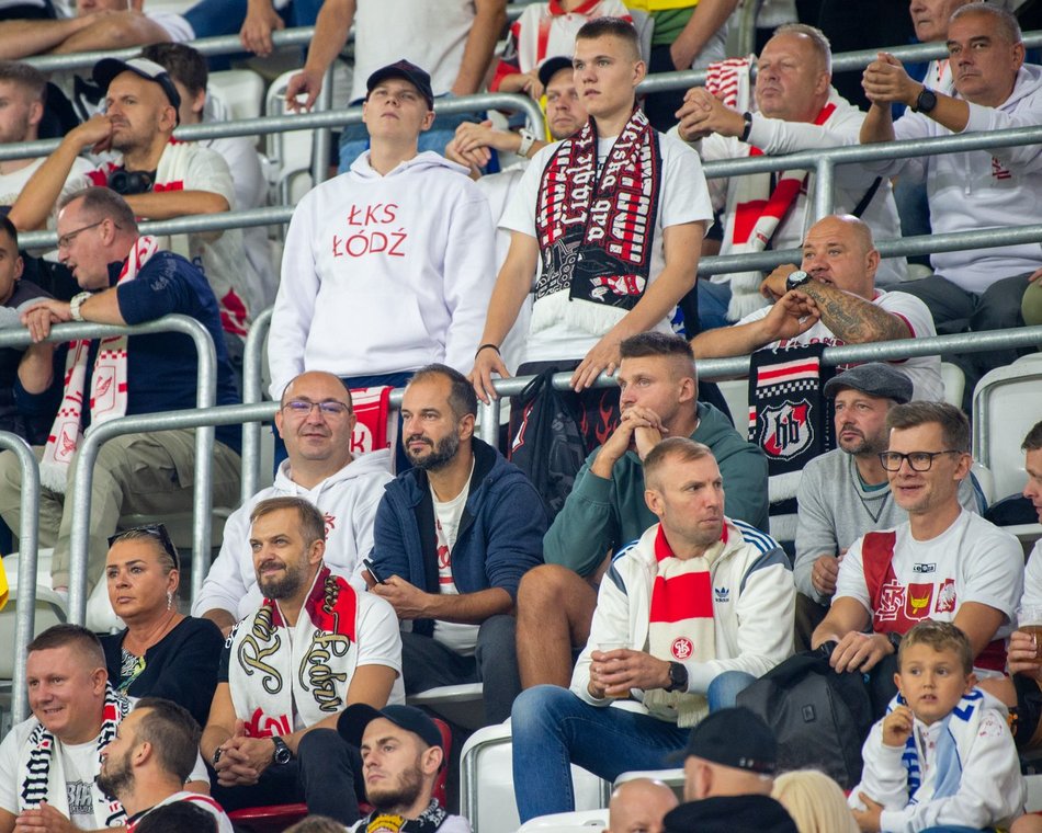 Kibice na meczu ŁKS Łódź z Wisłą Kraków!