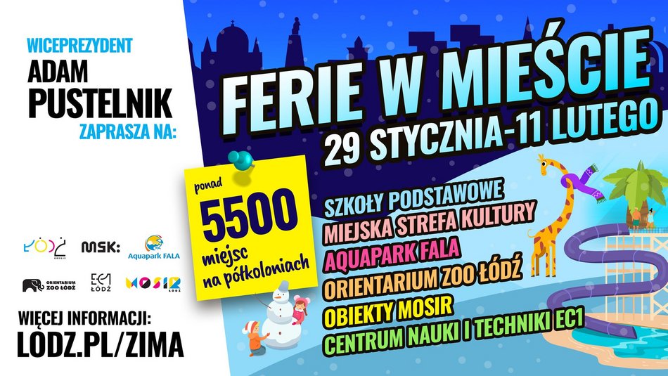 [Translate to Ukraiński:] Ferie 2024 w Łodzi