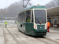 Łódź. MPK Łódź testuje nowe torowisko. Remont krańcówki Północna w Łodzi na finiszu
