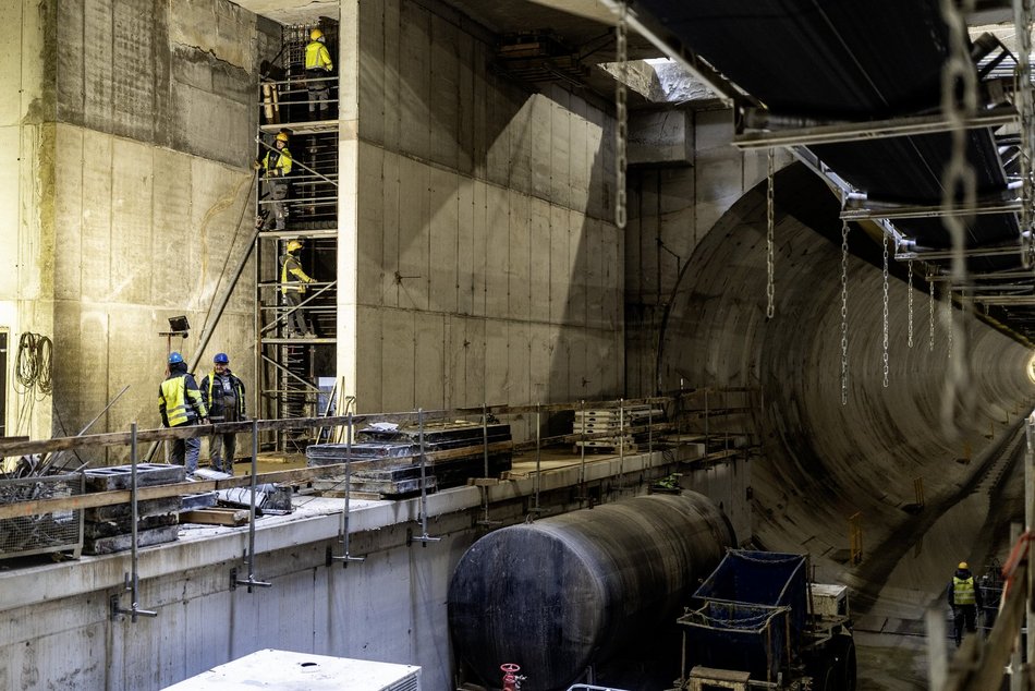 Tunel pod Łodzią. Budowa stacji Łódź Polesie od środka