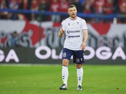 Piłkarze Widzewa i Górnika podczas meczu