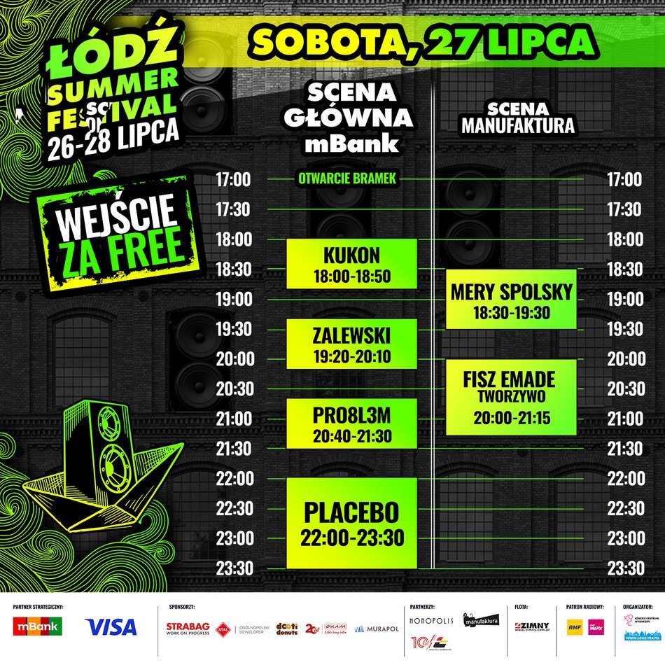 Line up Łódź Summer Festival 2024