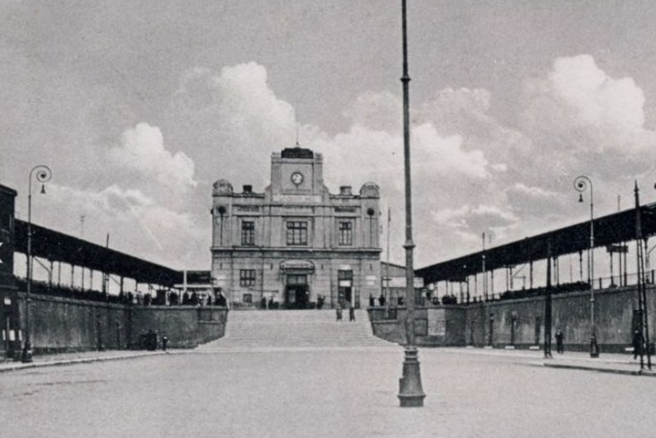 Łódź. Stary budynek dworca Łódź Kaliska