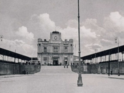 Łódź. Stary budynek dworca Łódź Kaliska