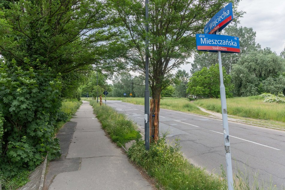 Łódź. Ulica św. Wojciecha w Łodzi