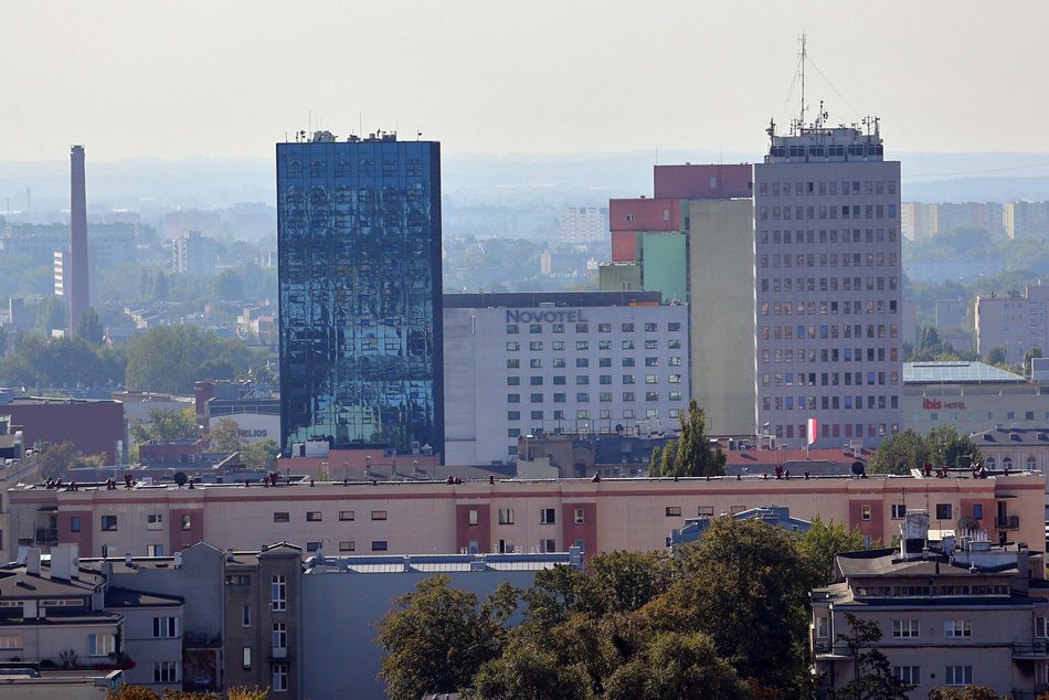 Wyjątkowa panorama Łodzi z dachu "wieżowca TVP"!