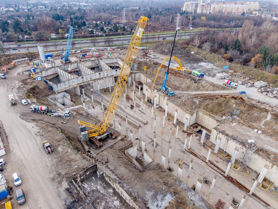 Tunel pod Łodzią. Budowa stacji Łódź Koziny nie zwalnia tempa