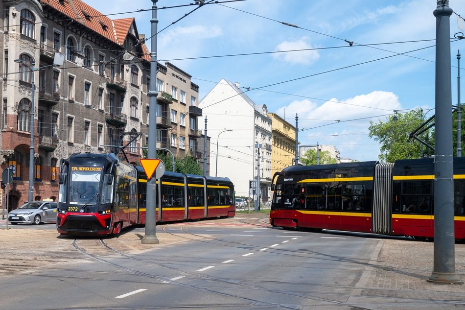 Łódź. Remont torowiska przy Kościuszki i Mickiewicza