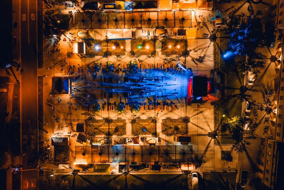 Park Staromiejski na Light Move Festival 2025 Łódź. Widzieliście go w takiej odsłonie?