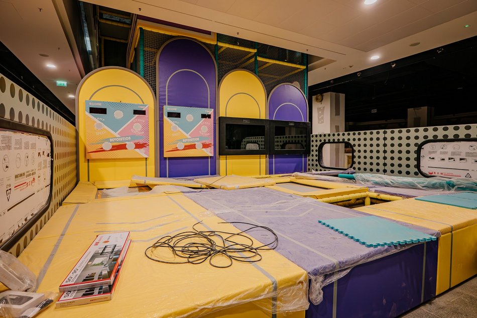 Park trampolin w Nowej Sukcesji w Łodzi