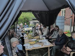 Ogródek przy Domu Dziennego Pobytu na Księżym Młynie po remoncie