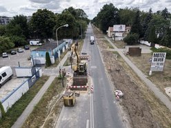 remont ulicy z lotu ptaka