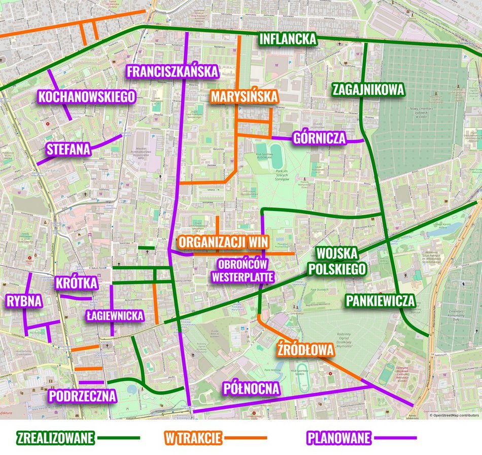 Łódź. Remonty dróg na osiedlu Bałuty-Doły